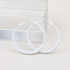 Spray Painted Alloy Hoop Earrings FS-WG43B6B-05-1