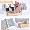 Velvet Slant Back Bracelet Display Stands BDIS-WH0008-11-5