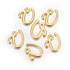 Golden Plated Alloy Letter Pendants PALLOY-J718-01G-U-2