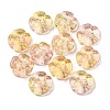 225Pcs Two Tone Transparent Acrylic Beads MACR-K359-26B-1
