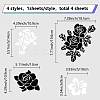 4Pcs 4 Styles PET Waterproof Self-adhesive Car Stickers DIY-WH0308-225A-095-2