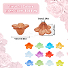 1300Pcs 13 Colors Transparent Acrylic Bead Caps TACR-SP0001-07-2