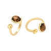 Brass Cuff Rings for Women KK-P302-22A-G-1