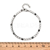 304 Stainless Steel with Cubic Zirconia Link Chain Bracelets for Women BJEW-G754-01A-P02-5