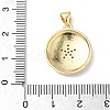 Brass Micro Pave Clear Cubic Zirconia Pendants KK-L253-08G-3