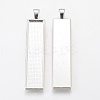 Alloy Big Pendant Cabochon Settings PALLOY-WH0037-02S-1