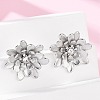 304 Stainless Steel Crystal Rhinestone Stud Earrings EJEW-G423-15P-2