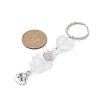 Mother's Day Alloy Heart with Word Mom Pendant Keychain KEYC-JKC00599-3