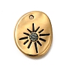 Ion Plating(IP) 304 Stainless Steel with Rhinestone Pendants STAS-Q335-14G-1