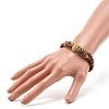 Wooden Beads Stretch Bracelets Set BJEW-JB07019-10