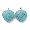 Synthetic Turquoise Pendants G-B042-02P-07-1