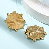 Ion Plating(IP) 304 Stainless Steel Stud Earrings for Women EJEW-M089-03G-3