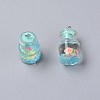 Wish Glass Bottle Pendants RESI-TAC0007-05B-1