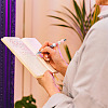 6Pcs 6 Styles Printed Plastic Ball-Point Pen AJEW-TA0001-82-8