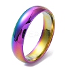 Ion Plating(IP) 304 Stainless Steel Flat Plain Band Rings STAS-I160-B-21mm-M-1