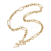 304 Stainless Steel Heart Pendant OT Necklaces for Women NJEW-JN05632-5