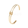 304 Stainless Steel Double Layers Cuff Bangles for Women BJEW-Z165-01G-4