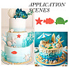 2Pcs 2 Styles Sea Animal Food Grade Silicone Molds SIL-TA0002-16-7