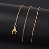 304 Stainless Steel Cable Chain Necklaces LS-NJEW-M151-24G-4