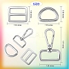 15Pcs 3 Style Iron D Rings FIND-SZ0002-18-7