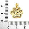 Brass Micro Pave Cubic Zirconia Pendants LS-KK-R227-03G-3