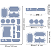 Retro Stainless Steel Metal Cutting Dies Stencils DIY-WH0242-286-6
