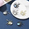 6Pcs 3 Colors Halloween Rack Plating Alloy Pendants PALLOY-FS0001-03-2