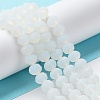 Imitation Jade Solid Color Glass Beads Strands EGLA-A034-J3mm-MD06-3
