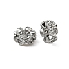 Brass Micro Pave Cubic Zirconia Beads KK-S350-05P-1