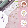 16Pcs 4 Colors Brass Vortex Clip-on Earring Findings FIND-FH0007-97-4