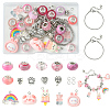 DIY Cartoon Resin & Alloy European Beads Bracelets Making Kits DIY-FS0007-21-1