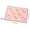 8 Sizes Flocking Plastic Rectangle Bracelet Design Board TOOL-D052-02-A-4
