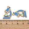 Chemistry Theme Alloy Enamel Pendants ENAM-V002-01D-KCG-3