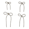 4 Styles Rhinestone with Platinum Iron Brooches for Backpack Clothes JEWB-FH0001-59-1