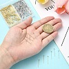 400Pcs 2 Colors 304 Stainless Steel Eye Pin FIND-YW0005-14-3
