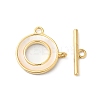 Brass Toggle Clasps KK-P234-78G-1