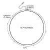 304 Stainless Steel Satellite Chain Necklace for Men Women NJEW-YW0001-09-3