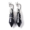 Natural & Synthetic Mixed Gemstone Faceted Pointed Bullet Big Pendants G-L524-19P-2