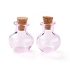 Round Glass Cork Bottles Ornament GLAA-D002-03F-1