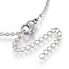 Brass Micro Pave Cubic Zirconia Pendant Necklaces NJEW-O108-30P-3