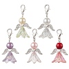 Angel Acrylic & Glass Pearl Pendant Decoration X1-HJEW-JM02364-01-1