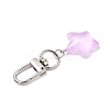 7Pcs Starfish Luminous Transparent Resin Pendant Decorations HJEW-JM03569-5