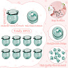10Pcs Glass Bead Caps for Wind Chimes Making GLAA-BY0001-05F-4