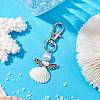 Angel Spiral Shell Pendant Decooration HJEW-JM01964-02-2