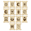 14Pcs 14 Style Plywood Thread Winding Boards WOOD-WH0060-06-1