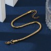 Ion Plating(IP) 304 Stainless Steel Round Snake Chain Bracelets BJEW-O186-08A-G-5