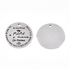 Non-Tarnish 201 Stainless Steel Pendants STAS-T064-38P-3-1