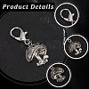 24Pcs 6 Styles Mushroom Alloy Shoe Charms HJEW-CP00026-5