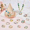 24Pcs 12 Styles Alloy Enamel Pendants ENAM-SC0005-37-4