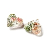Inner Dried Flower Transparent Resin Pendants RESI-A043-03C-2